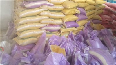 ضبط 15 طن أرز مخزنة بغرض الاحتكار خلال حملة بأسيوط 