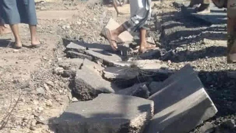 جانب من موقع الهجوم