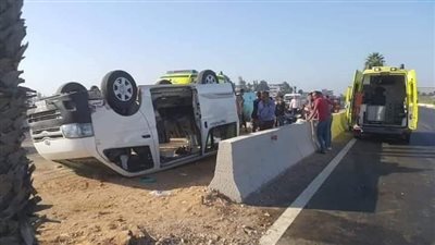 ارتفاع مصابي حادث طريق المنصورة - جمصة لـ 18 عاملا 