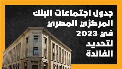 جدول اجتماعات البنك المركزي المصري في 2023 لتحديد الفائدة (إنفوجراف)