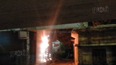 اشتعال كوفريه كهرباء بجوار مدرسة للثانوي في المنوفية (فيديو)