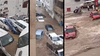 مكة المكرمة تتصدر تويتر بعد اجتياح سيول عارمة للشوارع والسيارات (فيديو)