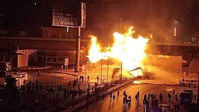 حريق مدينة نصر، المعمل الجنائي يبدأ المعاينة ورفع البصمات