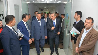  وزير التنمية المحلية يتفقد الإدارة العامة للتخطيط والتنمية العمرانية بديوان كفر الشيخ 