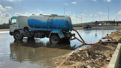 مياه مطروح: رفع ٢٢٠ ألف طن مياه أمطار