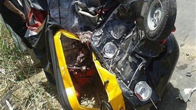 إصابة 3 من أسرة واحدة إثر انقلاب توك توك بالغربية