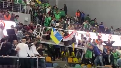 إلغاء مباراة سوبر السلة بين الأهلي والاتحاد السكندري بعد انهيار سور المدرجات