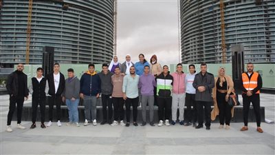 وفد طلابي يزور العلمين الجديدة لتفقد أهم معالمها 