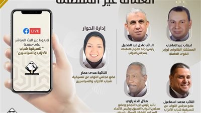 صالون تنسيقية شباب الأحزاب والسياسيين يناقش ملف العمالة غير المنتظمة