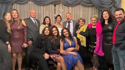 عائلة فريد شوقي تجتمع في عقد قران شقيقة ناهد السباعي (صور) 