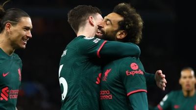 الدوري الإنجليزي، أرقام قياسية لمحمد صلاح بعد تسجيله هدفا في أستون فيلا