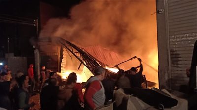 نشوب حريق في مخزن زيوت بالقليوب والحماية المدنية تخمد النيران