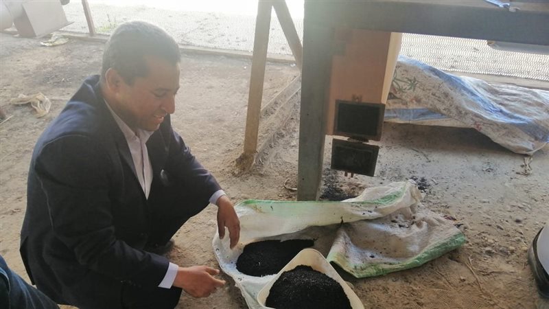 إنتاج الفحم الحيوي