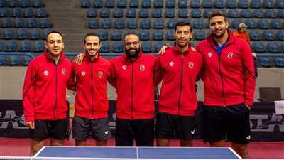 الأهلي يفوز علي الزمالك في دوري تنس الطاولة 