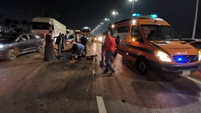 إصابة 3 أشخاص صدمتهم دراجة بخارية بالإسماعيلية