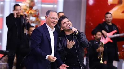 الصور الأولى من كواليس حلقة عمر كمال مع شريف عامر 