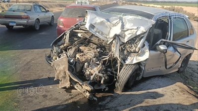 أسماء المصابين في حادث تصادم سيارة بجرار زراعي بالإسماعيلية