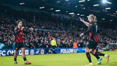 الدوري الإنجليزي الممتاز، جدول ترتيب هدافي البريميرليج بعد ثنائية هالاند