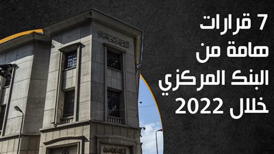  7 قرارات هامة من البنك المركزي خلال 2022 (إنفوجراف)