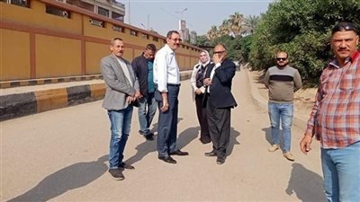 سكرتير محافظ الجيزة يتفقد مشروعات الصرف الصحي بمزغونة