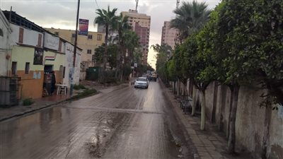 سقوط أمطار متوسطة في الإسكندرية (صور) 
