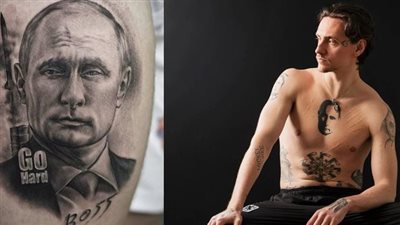  عقاب غير متوقع لفنان روسي بسبب وشم بوتين