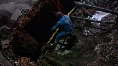 الانتهاء من إصلاح خطي مياه الشرب بقرية نفيشة البحرية في الإسماعيلية