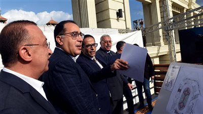 مدبولي يتفقد المرحلة الأولى من استراتيجية إدارة مياه الأمطار بالإسكندرية 