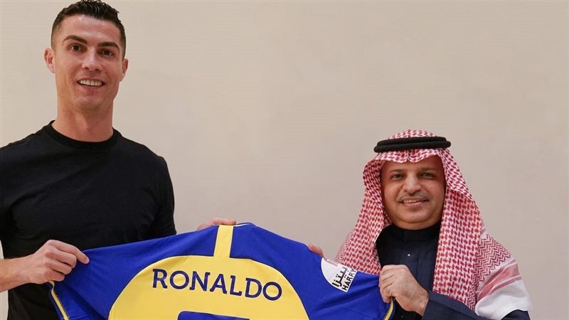 رئيس النصر مع رونالدو،