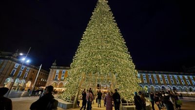 ليلة رأس السنة، الزينة والأضواء تزين شوارع وميادين الجيزة احتفالا بالعام الجديد