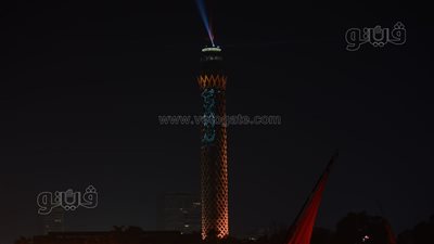 شاهد استعدادات برج القاهرة للاحتفال بليلة رأس السنة 