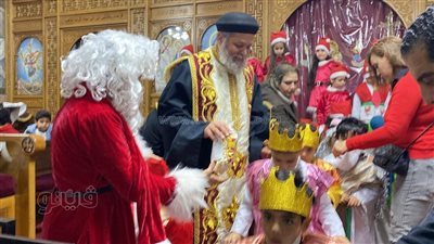 احتفالات أقباط مطروح بليلة رأس السنة بكنيسة السيدة مريم العذراء (صور)