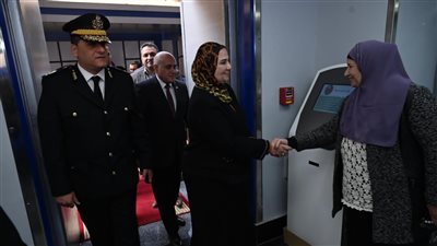 القباج تفتتح مكتب السجل المدني بديوان وزارة التضامن 