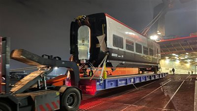 قطار التالجو الجديد، 10 صور ترصد وصول القطارين الثالث والرابع لميناء الإسكندرية