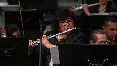 احتفالات العام الجديد، إيناس عبد الدايم ضيفة بغدادي بيج باند بالأوبرا