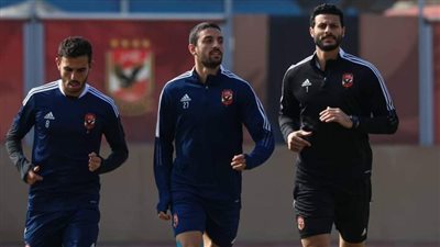 الدوري المصري، لقطات من مران الأهلي استعدادا لمباراة إنبى (صور)