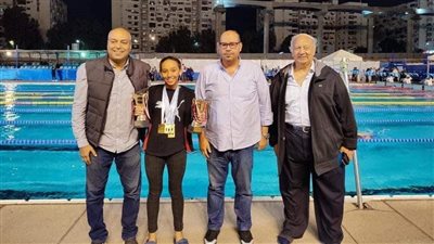 ديما تامر تحصد المركز الأول على الجمهورية في السباحة 