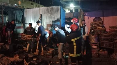 انفجار أنبوبة بوتاجاز في سوق الغنم بالإسكندرية (صور) 