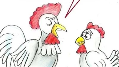 ارجل الفراخ في كاريكاتير فيتو