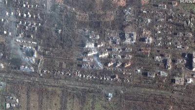 حرب روسيا وأوكرانيا، صور من الفضاء ترصد تحول باخموت الأوكرانية لمدينة أشباح