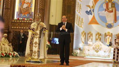 السيسي عن سر حبه للبابا تواضروس: ناتجة عن مواقف ميعملهاش إلا رجال مخلصين مؤمنين