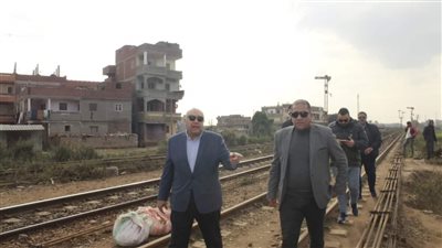 تنفيذ مشروع خط سكك حديد بلقاس - المنصورة (صور )