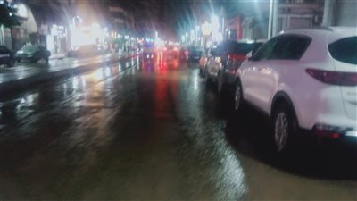 هطول أمطار غزيرة على شرق ووسط الإسكندرية 