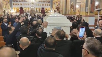 نعش وديع جورج وسوف يغادر إلى سوريا بالزغاريد ونثر الأرز