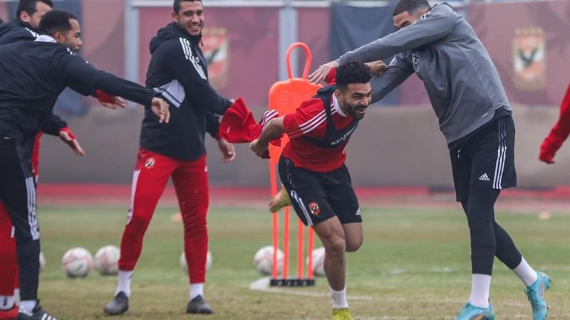 احتفال لاعبو الأهلي