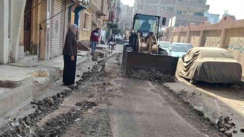 اعمال الرصف بالمنوفية،