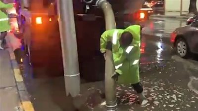 انتشار موسع لـ عربات شفط الأمطار في الجيزة