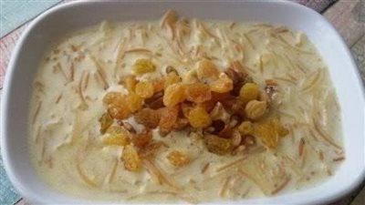 طريقة عمل الشعرية باللبن، حلوى منزلية للتدفئة في الليالي الباردة