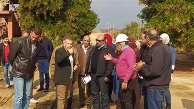رئيس مياه القناة يتفقد محطة معالجة بورفؤاد في بورسعيد (صور)