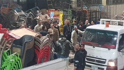 حملات مكبرة لإزالة الإشغالات والتعديات بأحياء الإسكندرية 